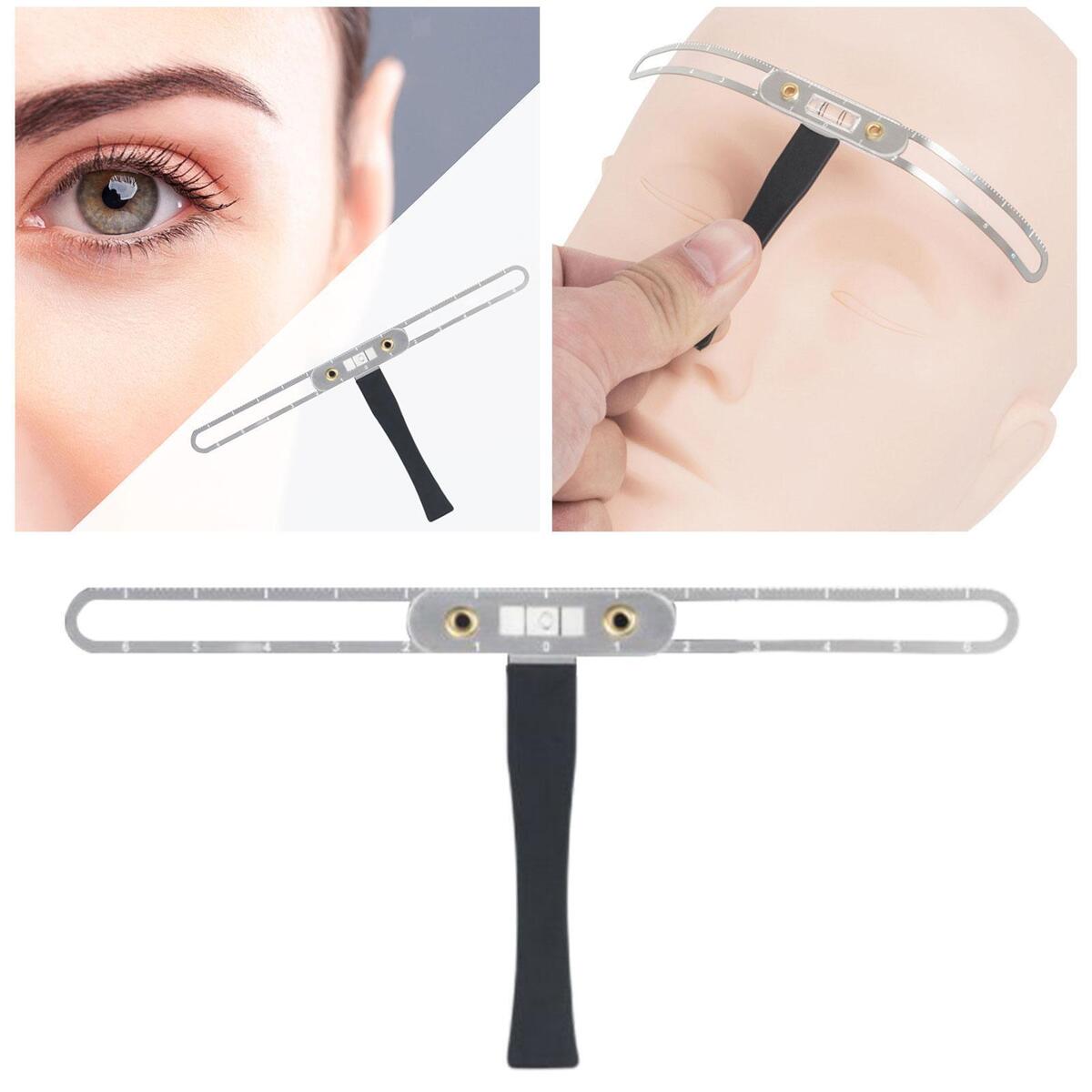 Eyebrow Ruler  Positioning Stainess Steel  Reusable