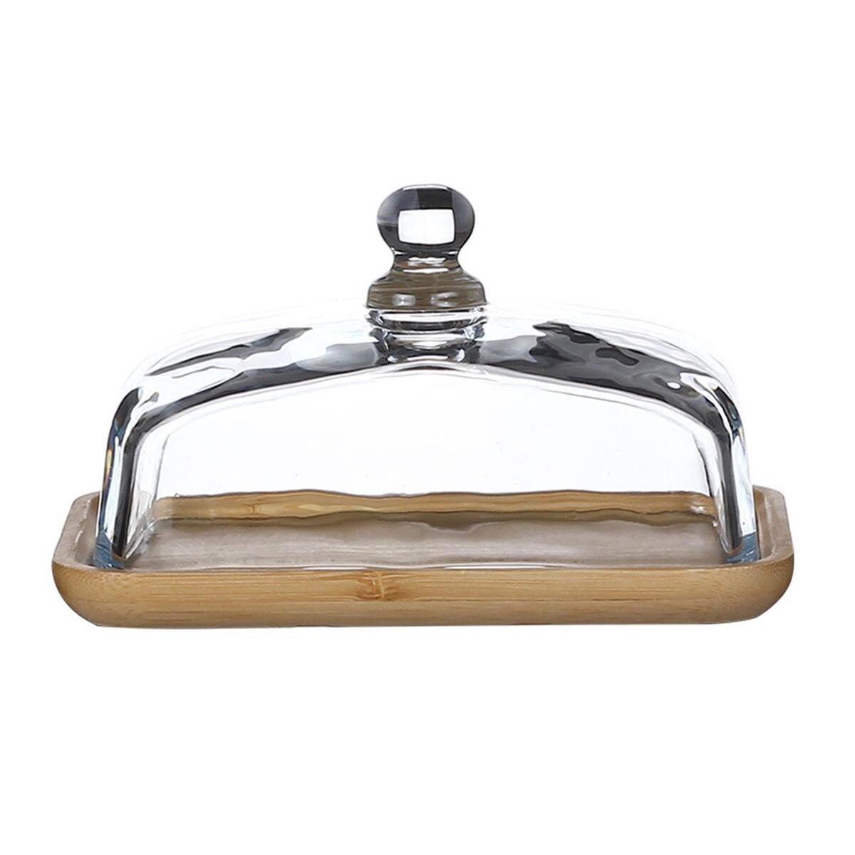 Wood Serving Tray with Cover Cold Resistant Holder Cake Stand for Pastries