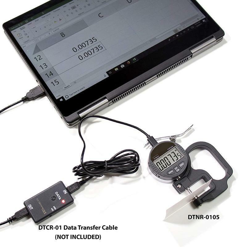 Metal Thickness Gauge Digital Thickness Gauge 0-0.4 inch/10mm 0.00005" Meter