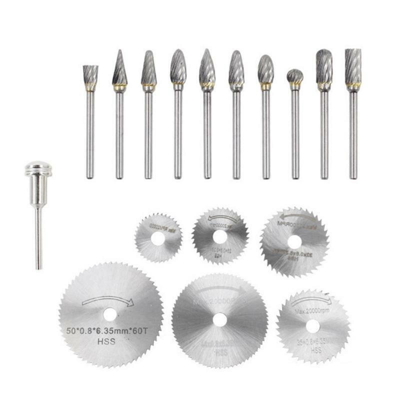 Electric Grinder Small Saw Blade Rotary File Combination Set Woodworking Tools