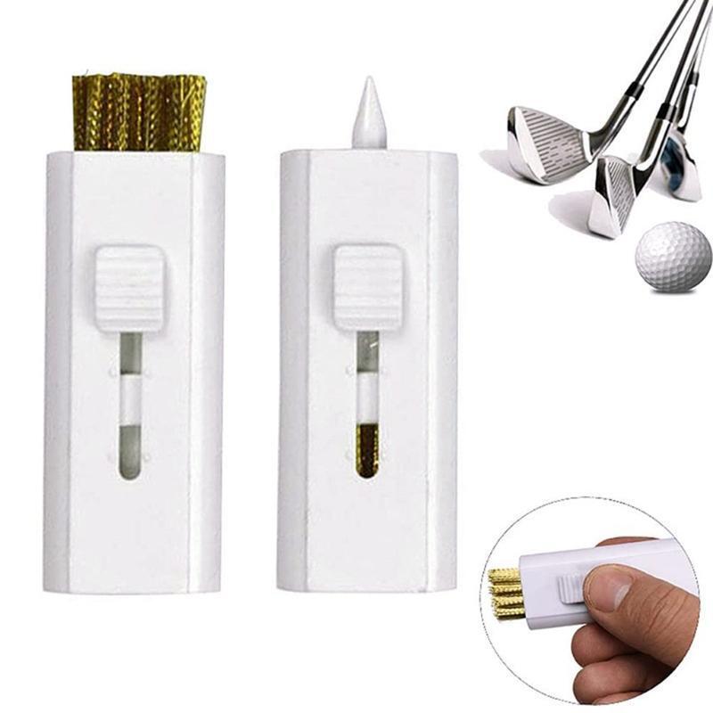 4PCS Golf Club Brushes Pocket Golf Club Retractable Groove Brush for Golf Heads