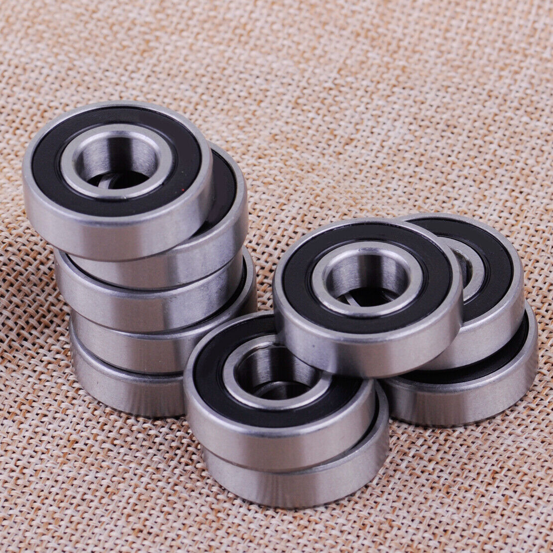 10x Sealed Ball Steel 6001-2RS Deep Groove Roller Ball Bearings 12x28x8mm Li