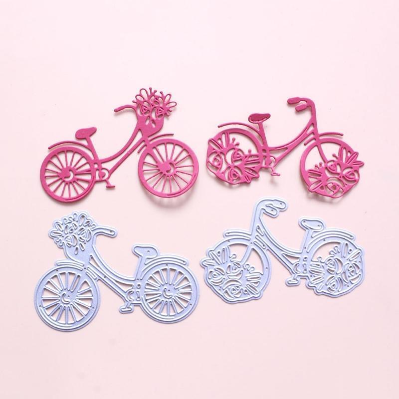 Bike Bicycle Metal Cutting Dies Stencil Scrapbooking DIY Album Stamp Paper Card