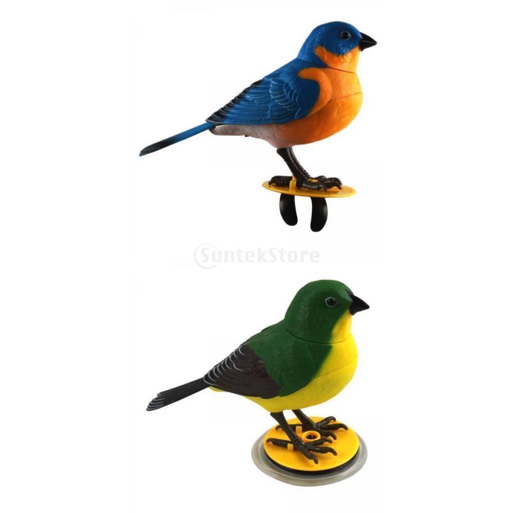 2 Pieces Activated Gifts Talking Parrot  Voice Control Singing Bird