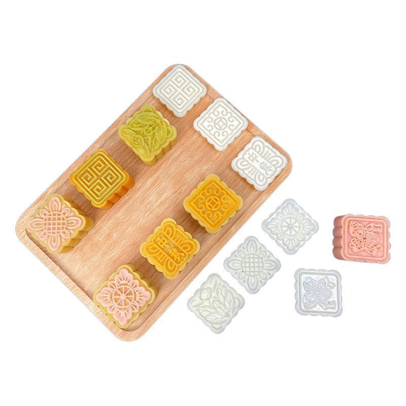 75g Mooncake Moulds DIY Hand Pressure Mooncake Decoration Tools Moon Cake Stamps