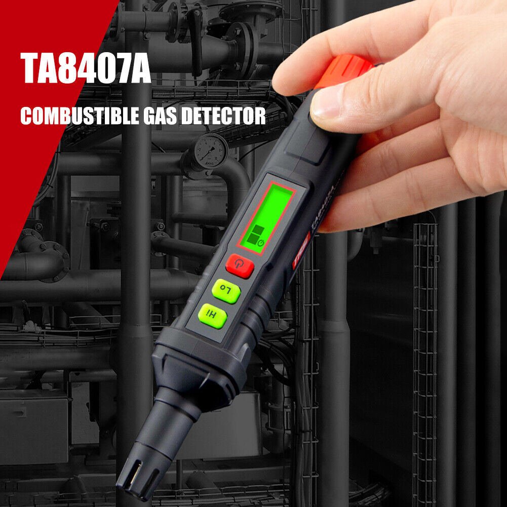 Portable Gas Detector Pen Leak Detector with Visible Audible Alarm Monitor