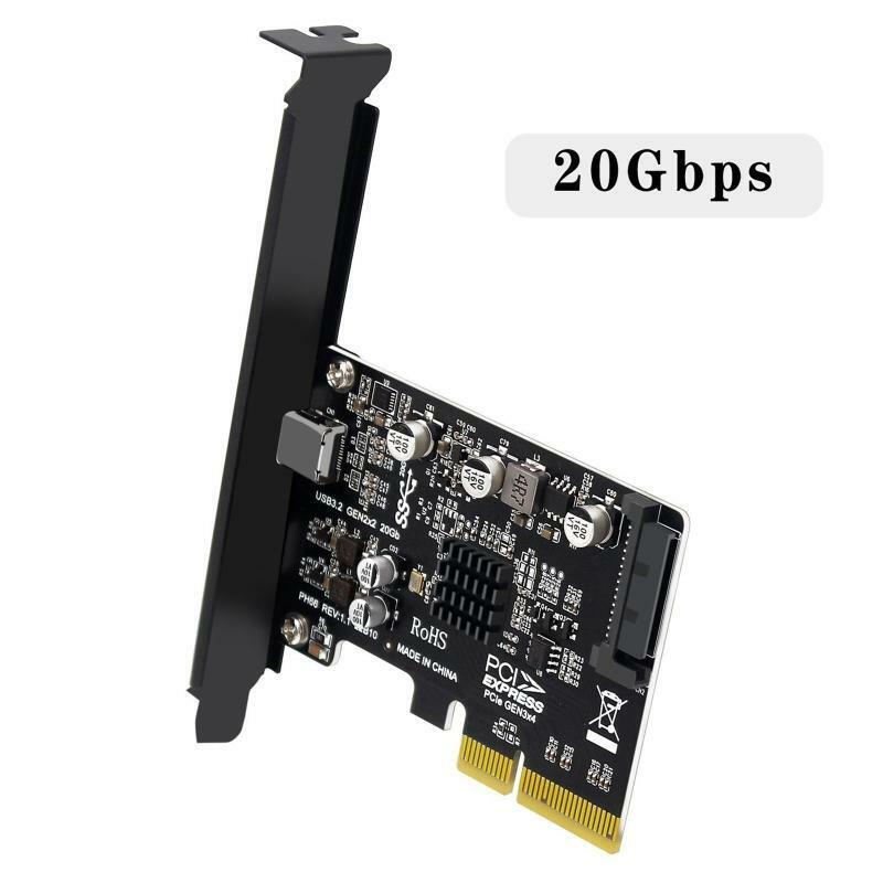 20Gb Super Fast PCIE to USB 3.2 Gen 2x2 Expansion Card PCI-E to Type C Converter