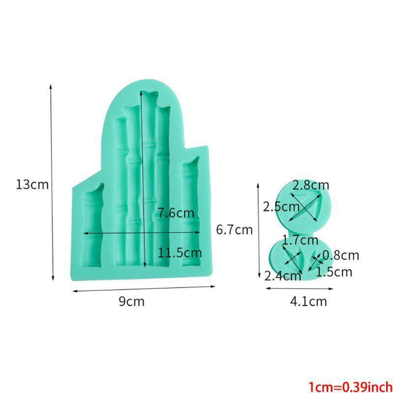 Bamboo & Leaves Mould Silicone Mold Fondant Cake Decorating Tool Gumpaste Sugarc