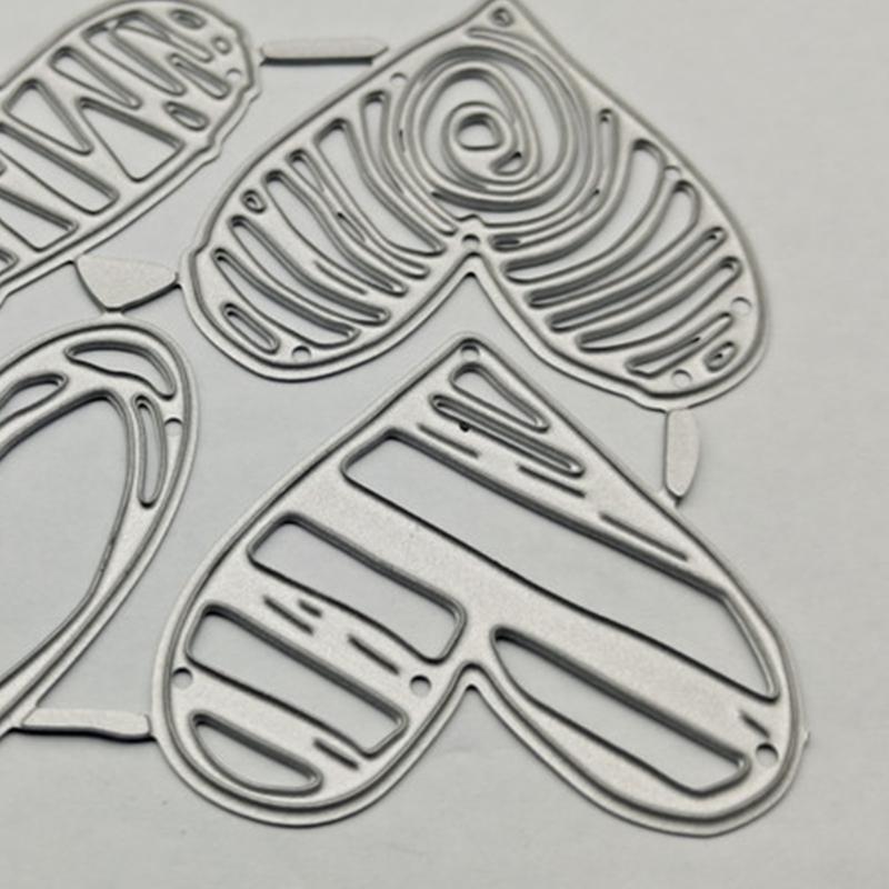 Metal Love Heart Cutting Die Stencil Valentine's Day Die Cuts Embossing Template