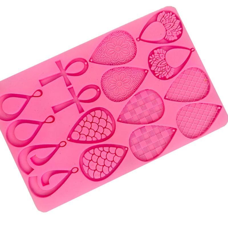 Flower Shape Earring Silicone Mold for Women Girl DIY Jewelry Pendant Supply