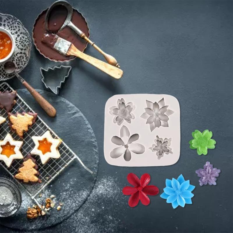 Baking Fondant Mold Baking Accessories Daisy Cherry Blossom Shape for DIY Baking