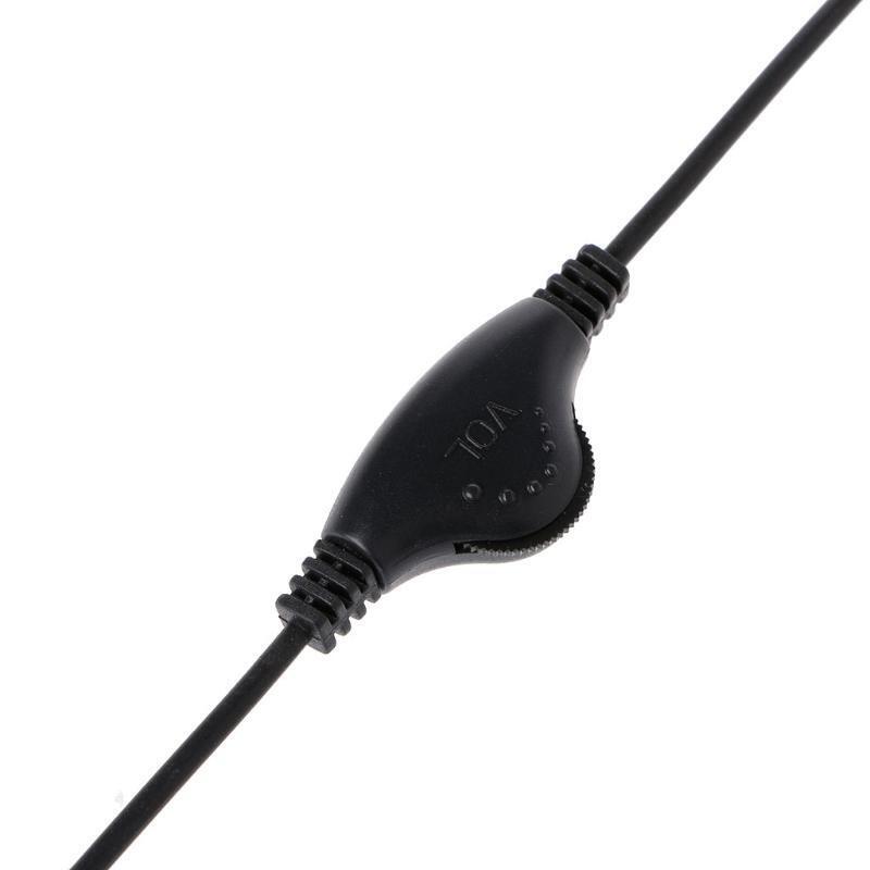 3.5mm Male To Female 3-Pole Plug Jack Stereo Audio Aux Cable With Volume Control