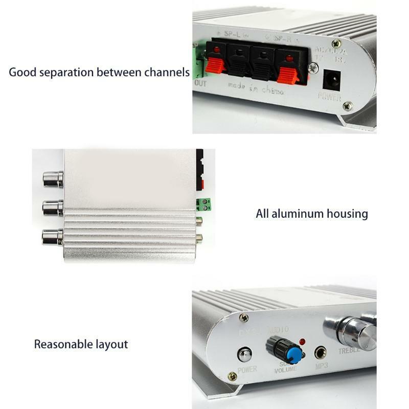 12V 210W Hi-Fi Audio Power Amplifier Car 2.1CH Hi-Fi Channel Amplifier Subwoofer