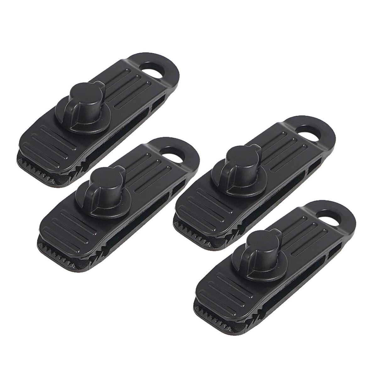 4 Pieces Strong Tarpaulin Clips Awning Clamp Car Boat Cover Tents