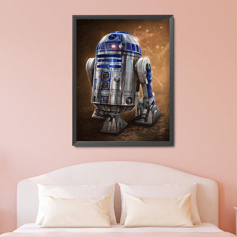 robot Full Round Drill Diamond Painting 5D DIY Rhinestone Art