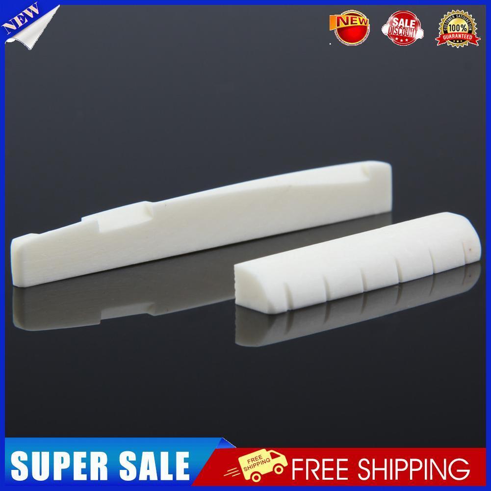 5 Pairs Buffalo Bone Guitar Bridge Nut Saddle for 6 String Classical Guitar