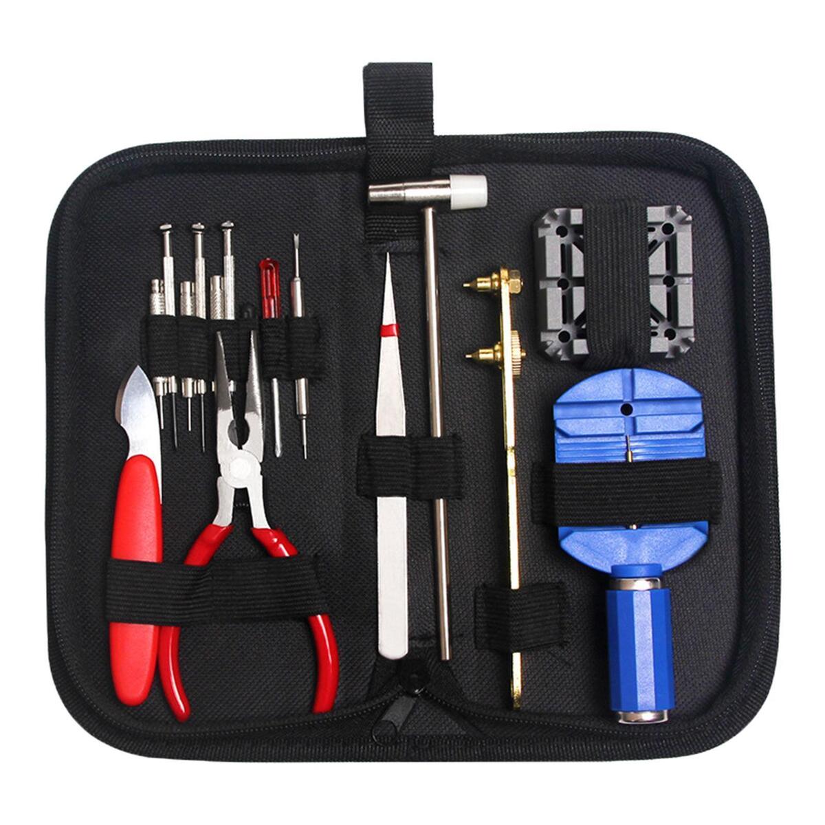 16x Watch Repair Tool Kit, Watch Band Removal Tool, Portable Back Case Opener,