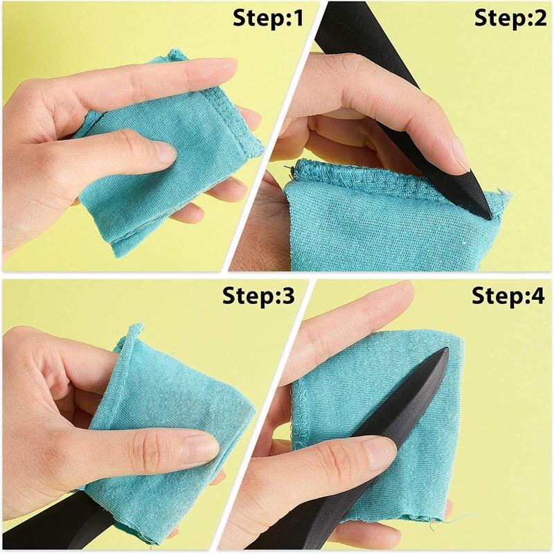 6 Pieces Point Tuner Seam Creaser Creases Sewing Tool Plastic Sewing Mark Turner