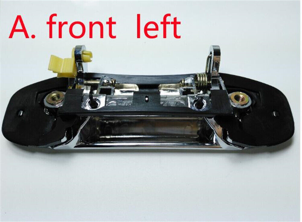 Chrome Outer Door Handle w/ Clip Set For Mitsubishi Pajero NH NK NJ NL 1991~2000
