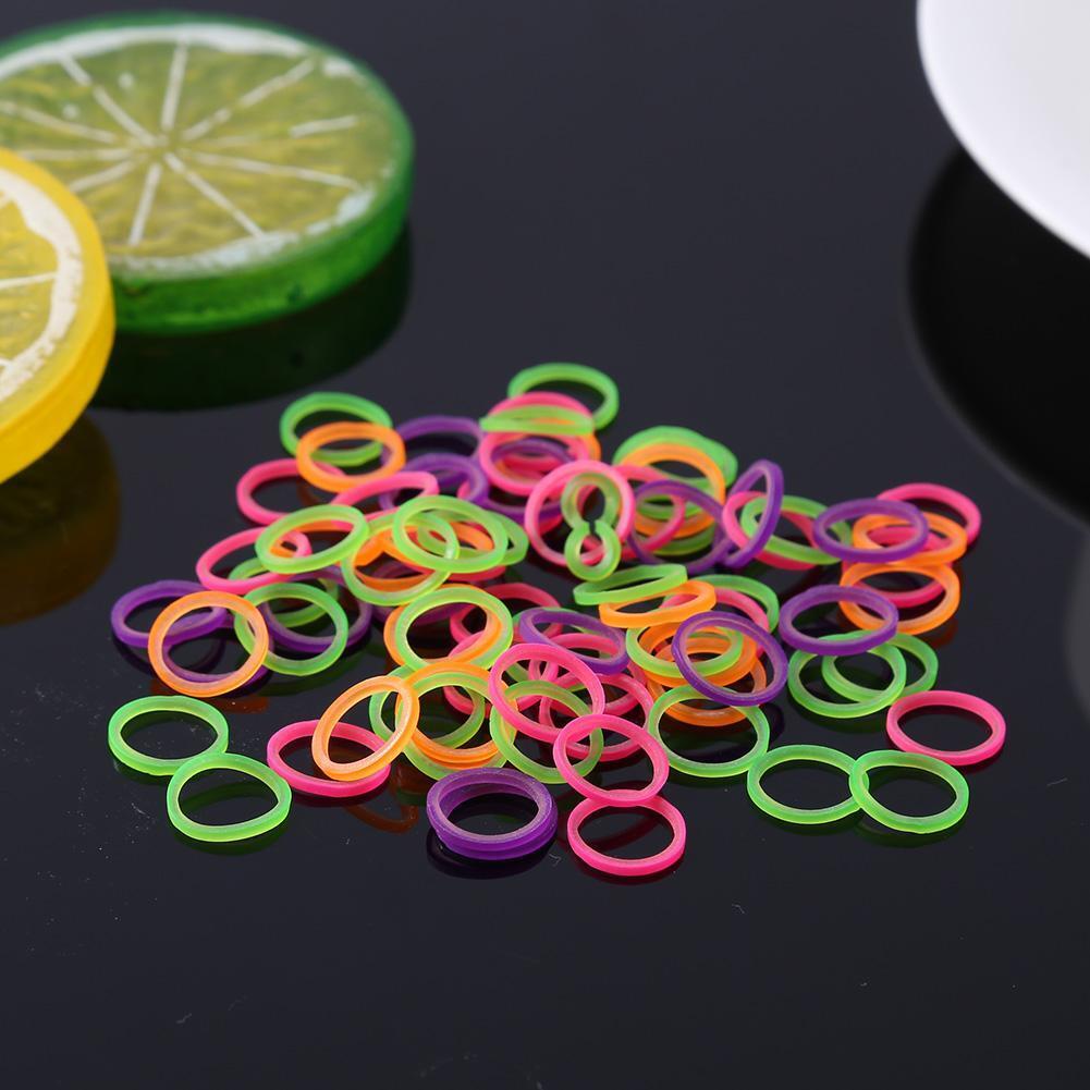 100pcs Orthodontic Rubber Bands Latex Braces Transparent Traction (3/16)