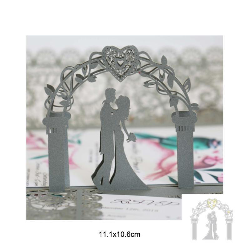 Wedding Cutting Dies Greeting Invitation Message Festival Blessing Cards Making
