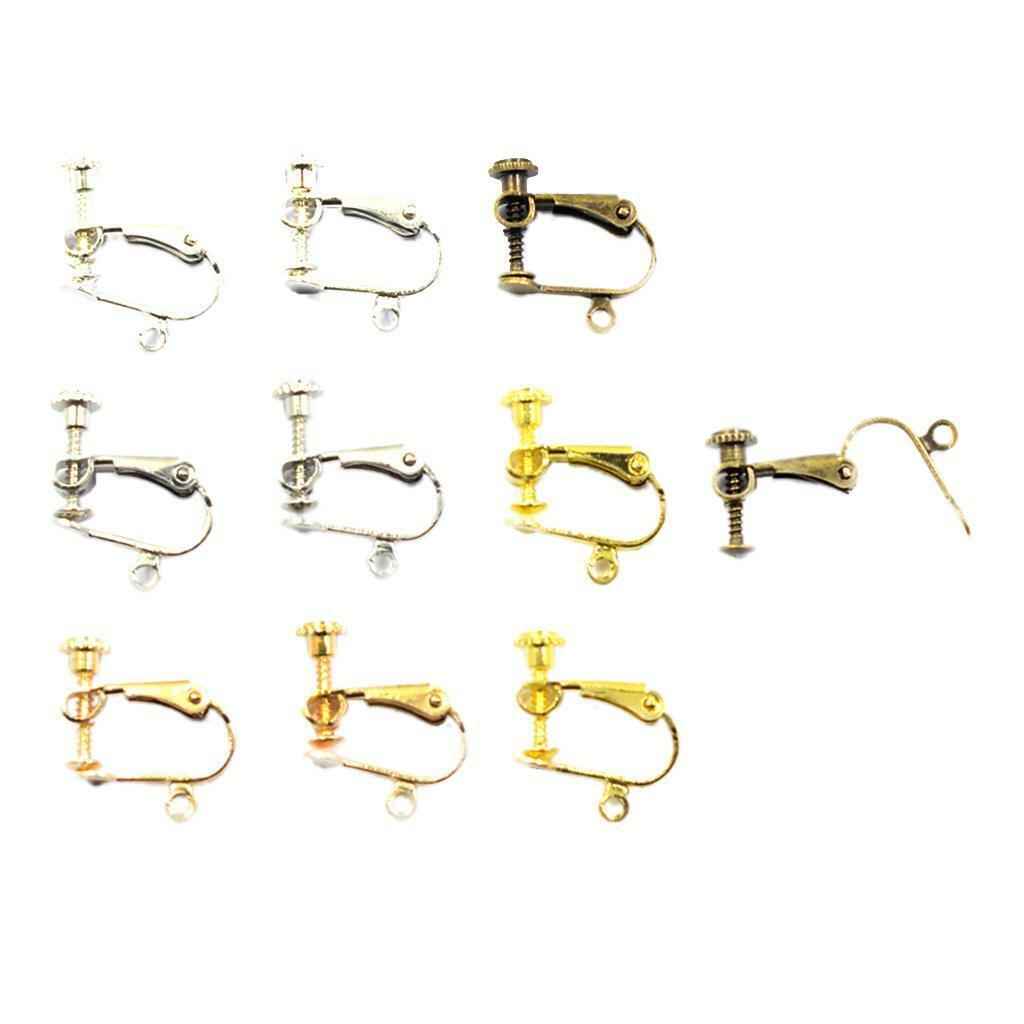 10 Pieces  Earrings Converter  Screw Ear  Findings DIY