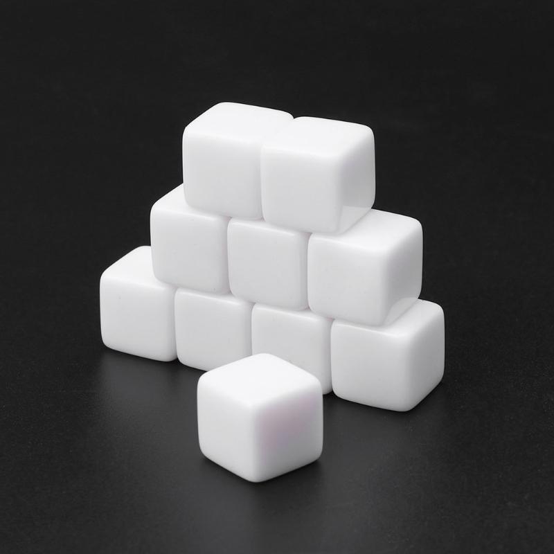 Acrylic Blank Dice 6 Sided Party Family DIY Games for Party,DIY Games,Kids Print
