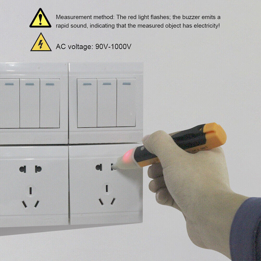 90-1000V AC Voltage Detectors Non-Contact Tester Pen Electric Test Pencil