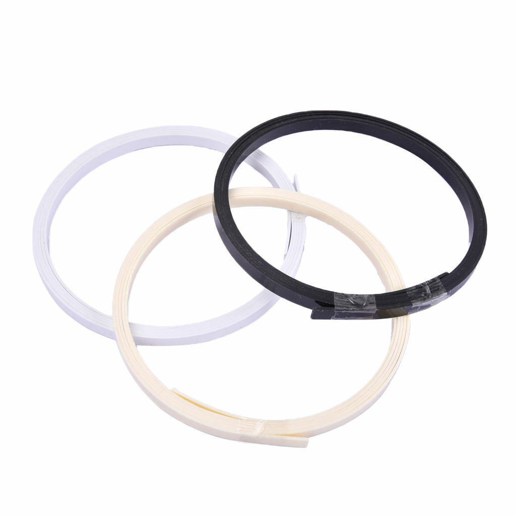 3 Pcs ABS Plastic Guitar Bass Ukulele Mandolin Binding Purfling Strips