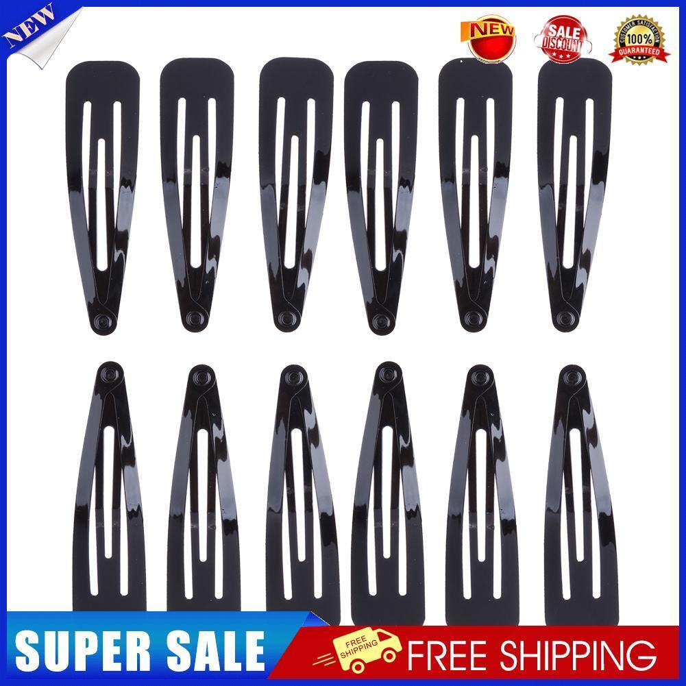 12pcs Black Girls Hair Clips Hairpins Hairgrip Barrettes Accessories