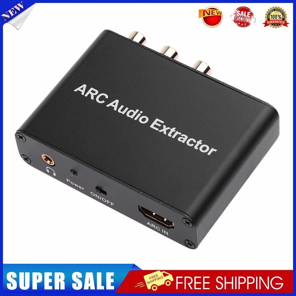HDMI-compatible ARC Audio Extractor Converter Adapter for Optical Fiber Coa