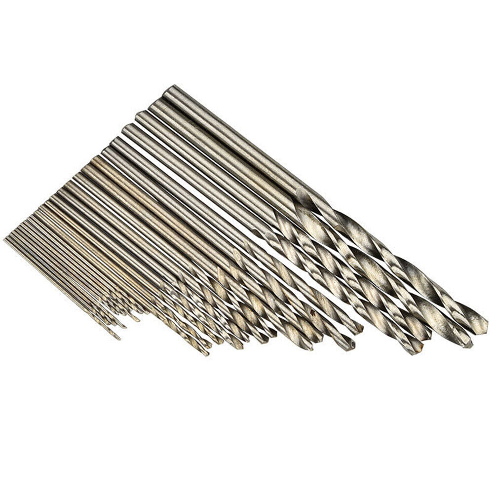 Manual Twist Drill Bit Set+Mini Hand Drill with Keyless Chuck for 0.3-3.4mm