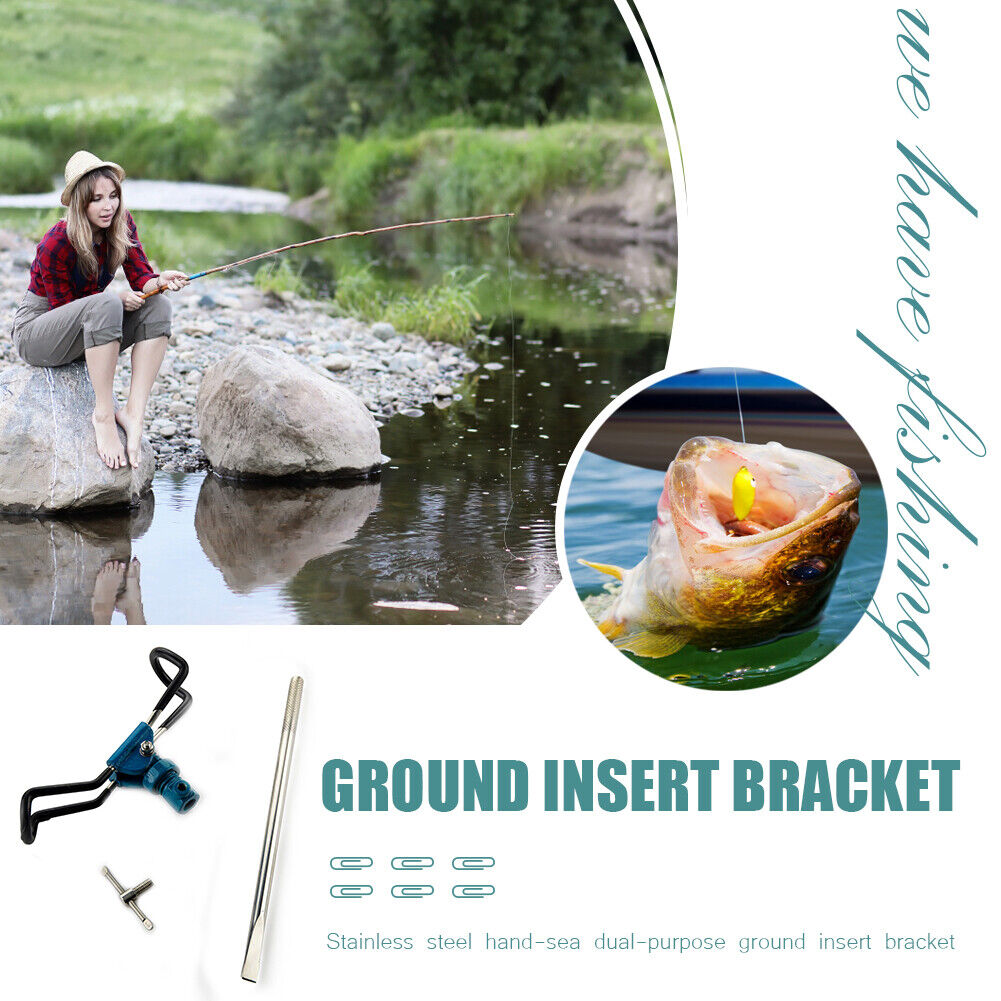 Fishing Rods Holder 360 Rotation Adjustable Turret Fishing Pole Bracket