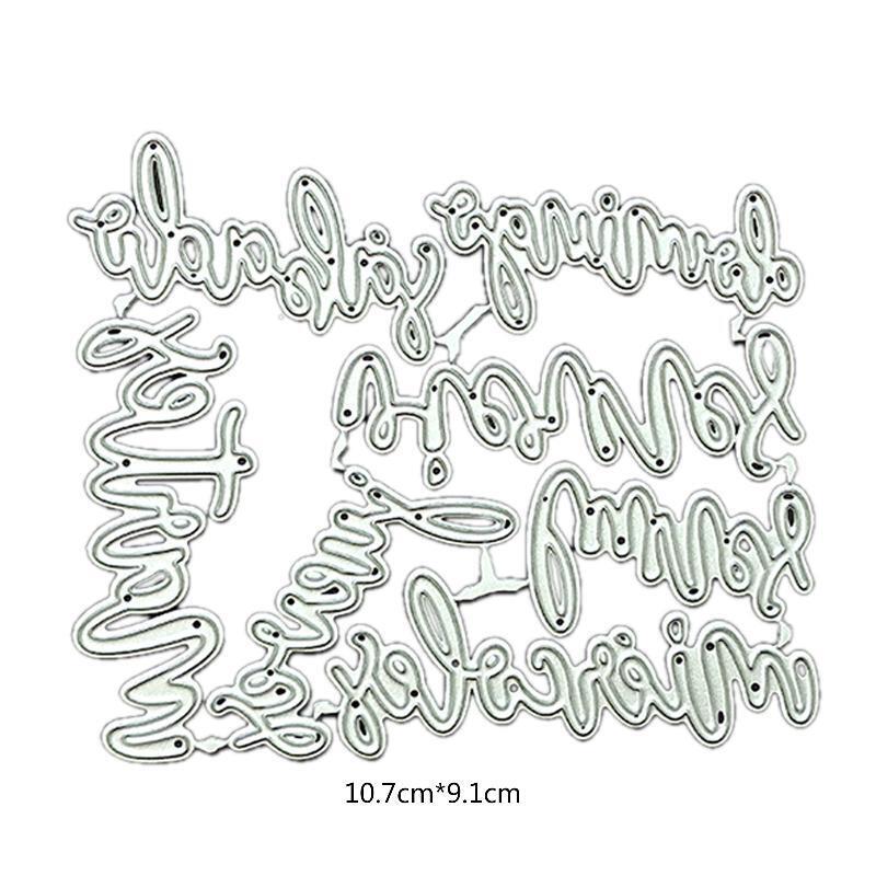 Loving Metal Cutting Dies Scrapbooking Stencil Die Cuts Card Embossing DIY Photo