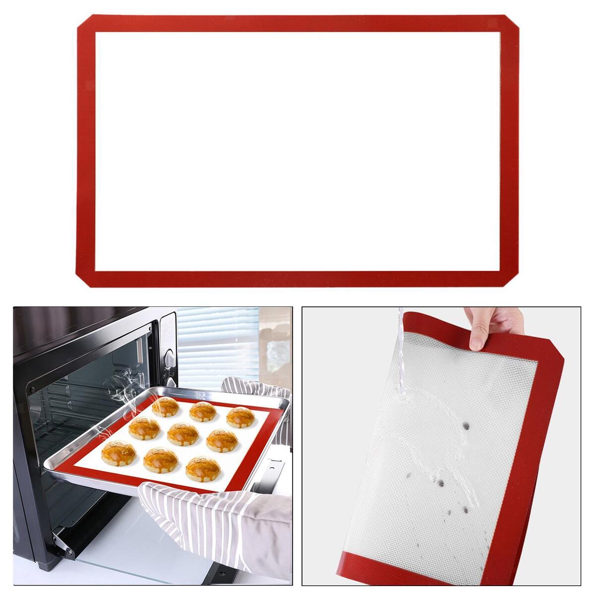 Silicone Baking Mat Liners Non Stick for Bake Pans & Rolling Cookie Bakeware