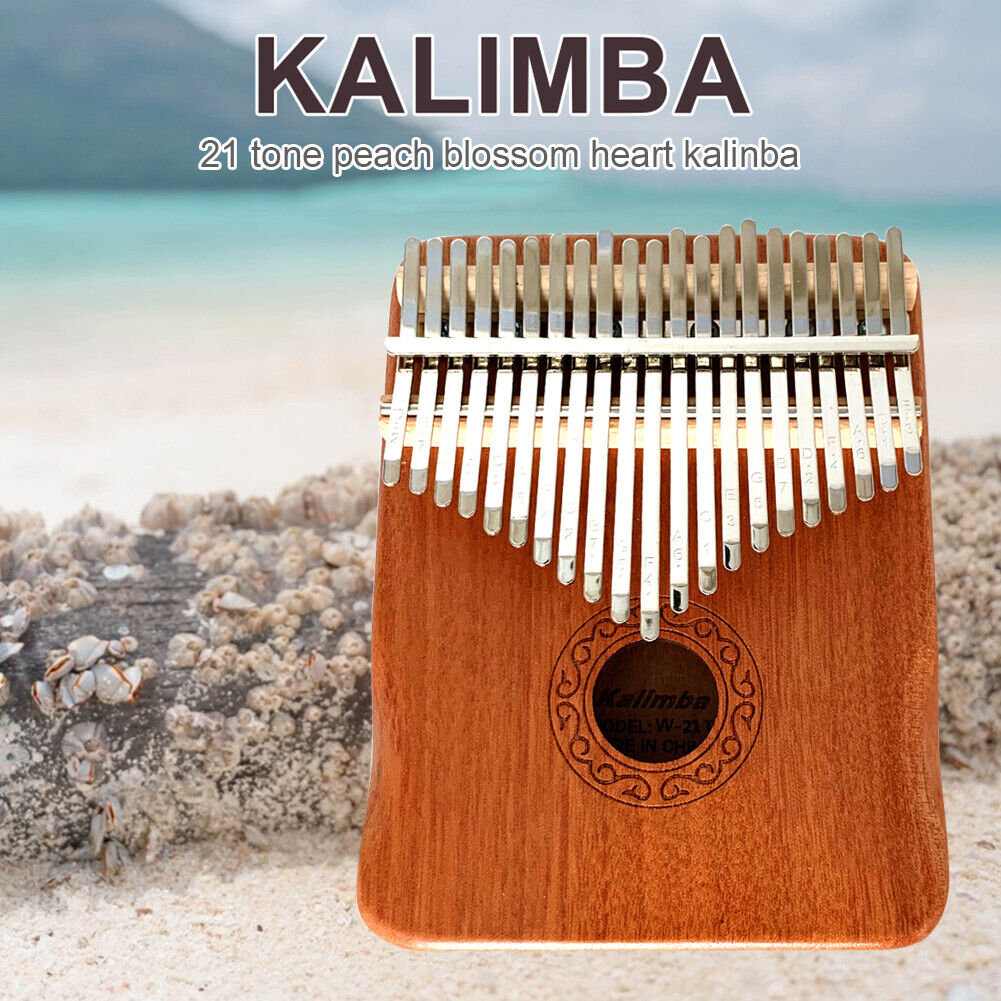 Mahogany 21 Key Kalimba Thumb Piano Mbira Musical Instrument for Beginners