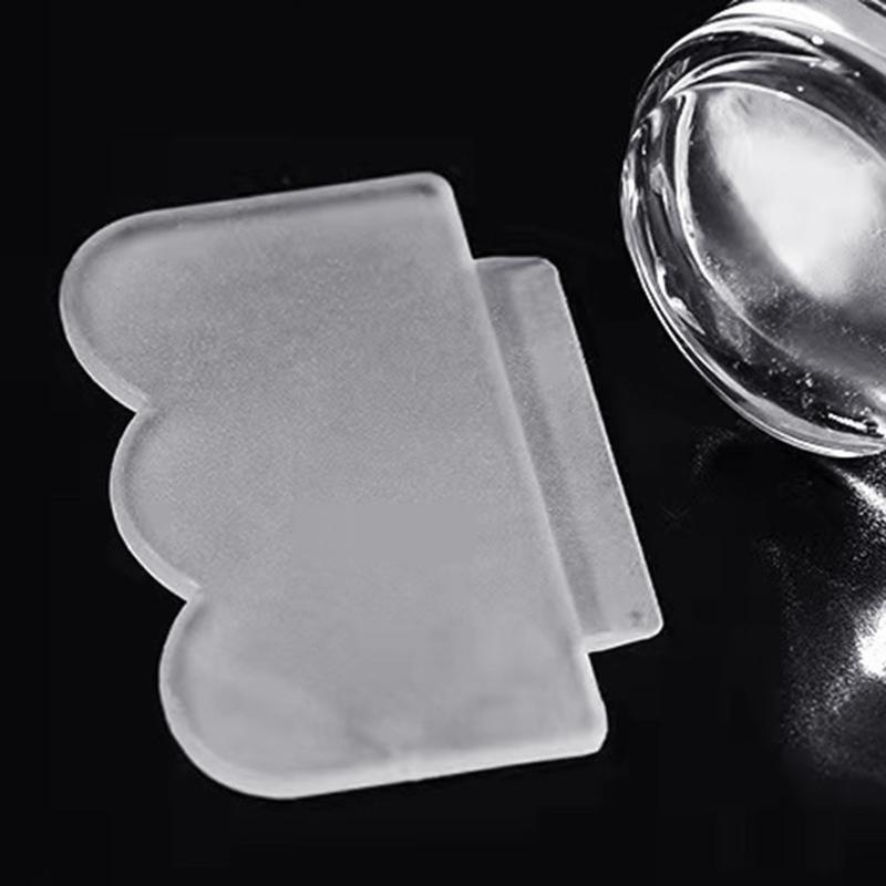 Nail Stamper Kit Clear Stamping Jelly with Scraper DIY Transfer Stamping Tools