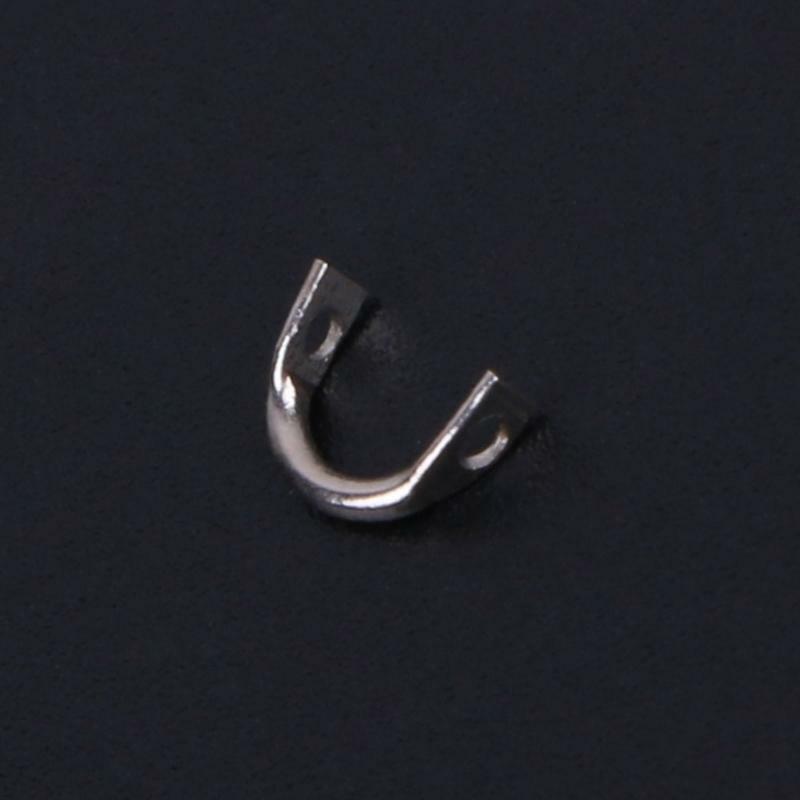 100pcs Fishing U Shaped Ring Baits Lure Tool Stainless Steel Accessories Tackle