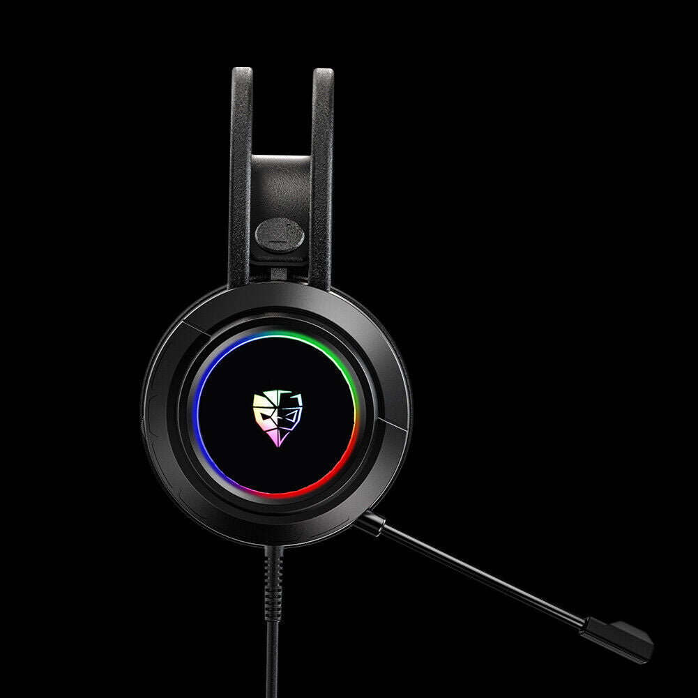 SUTAI V1S RGB Gaming Headset Wired Over Ear Headphones with Mic for Gamer