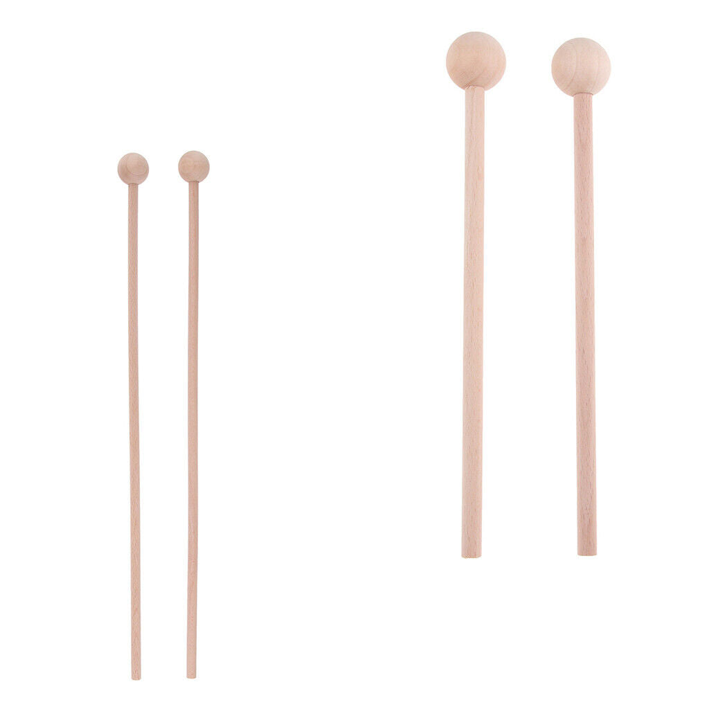 Double Drum Marimba Percussion Mallets Sticks Hard  22cm  Gift