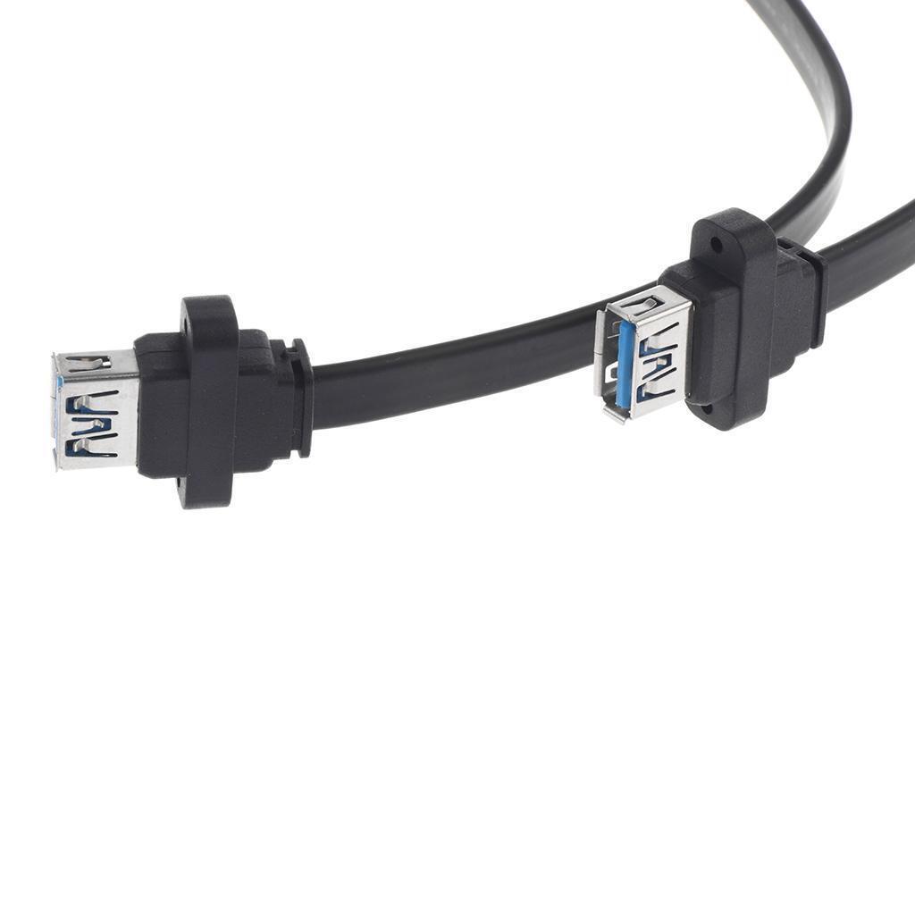 2Ports 50cm USB 3.0 Type A Female to Motherboard Header 20Pin Cable Adapter