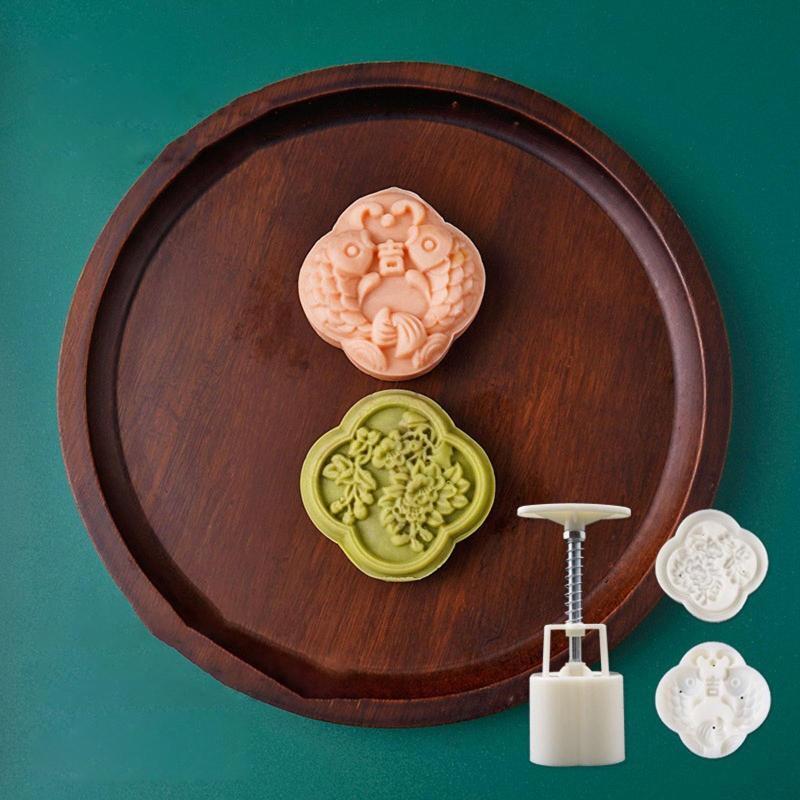 Ruyi Carp Shape Pastry Stamp Mid-Autumn Festival Mooncake Stamps for DIY Baking