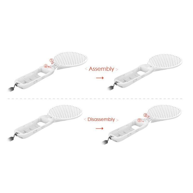 1 Pair Tennis Racket Left and Right Handle Sports Grip for NS Switch/Switch OLED