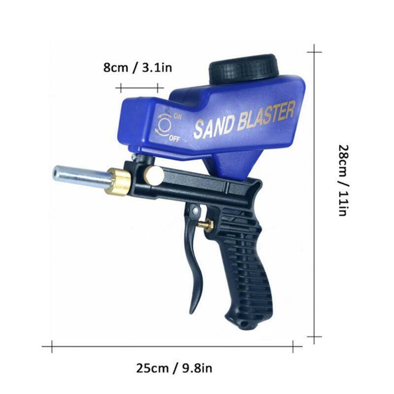 Anti-rust Protection Air Spot Sand Blaster Gravity Feed Sandblasting Handheld