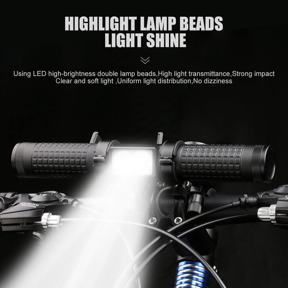 5-in-1 Bike Handlebar Extender USB Charging Power Bank Bicycle Lamp Bracket