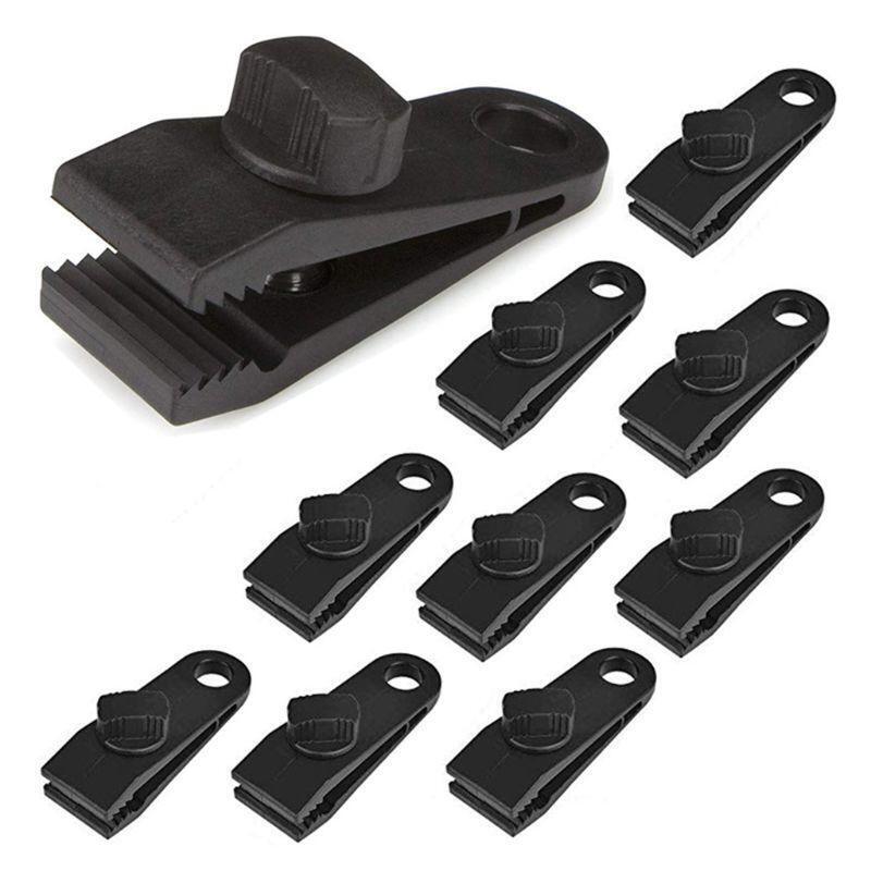 10pcs Tarp Clips, Heavy Duty Thumb Screw, Tarp Clamps Lock Grip Tent Clamps