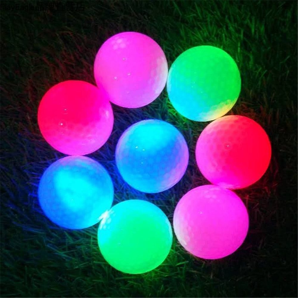 Light Up LED Golf Balls Glowing Ball Golfing In The Dark Night Training Golf