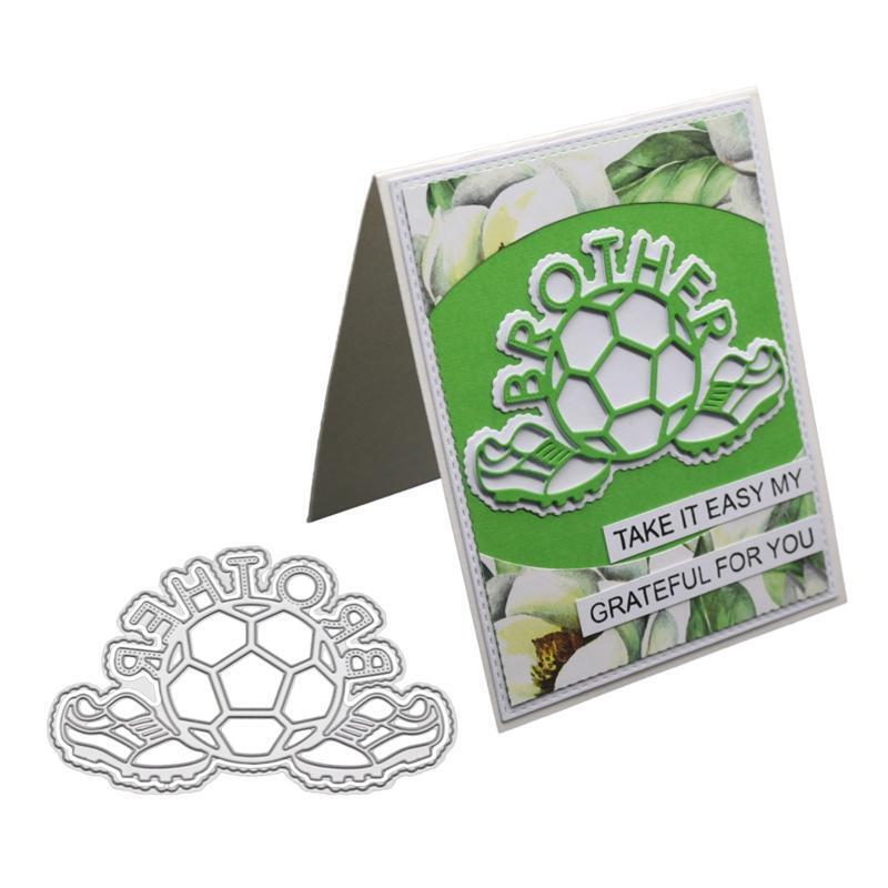 Soccer Metal Cutting Dies Stencil Scrapbooking DIY Album Stamp Paper Card