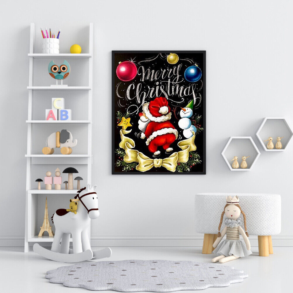 DIY 5D Diamond Painting Full Square Santa Claus Handmade Picture Home Decor