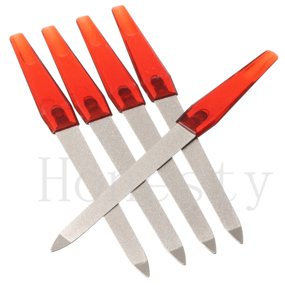 5x Metal Double Sided Nail Files Strong Edge Manicure Pedicure Grooming Remover